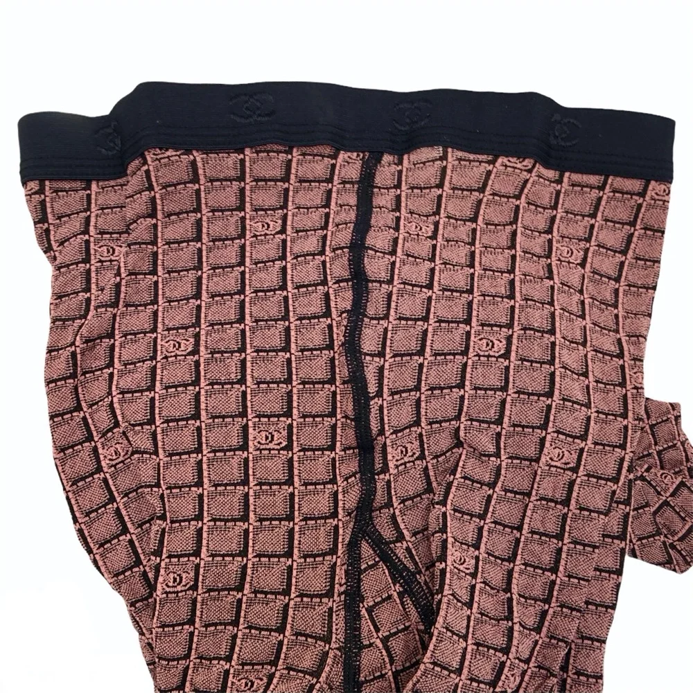 CHANEL COLLANT FANTAISIE JACQUARD FANCY TIGHTS